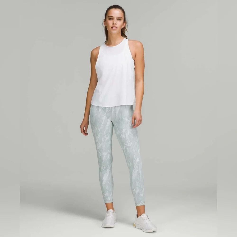 Lululemon White Swift Speed High-Rise Tight Running Leggings Pockets Size 4